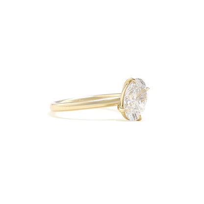 Mirela -Oval Cut Lab Grown Diamond Ring