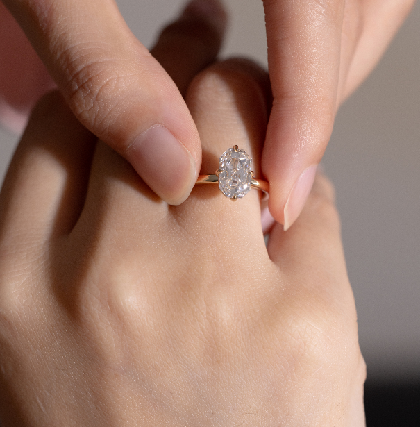 Bethany-Emerald Cut Lab Grown Diamond Ring