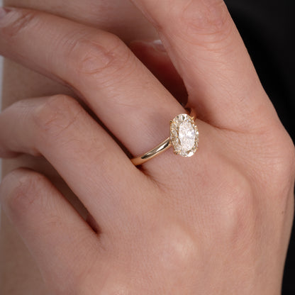 Mirela -Oval Cut Lab Grown Diamond Ring