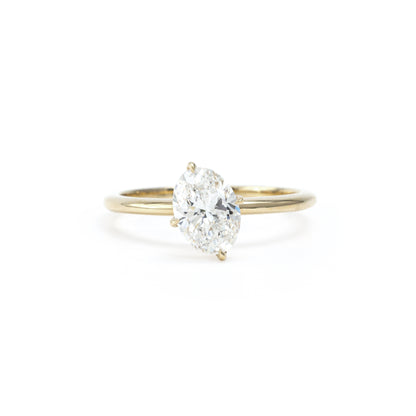 Delia-Oval Cut Lab Grown Diamond Ring