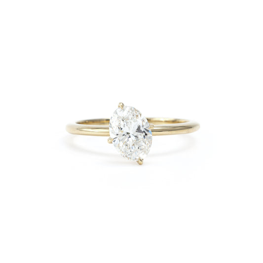 Delia-Oval Cut Lab Grown Diamond Ring