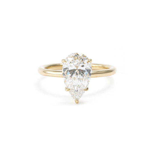 Hannah-Pear Cut Lab Grown Diamond Ring