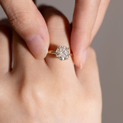 Chloe- Round Cut Lab Grown Diamond Ring