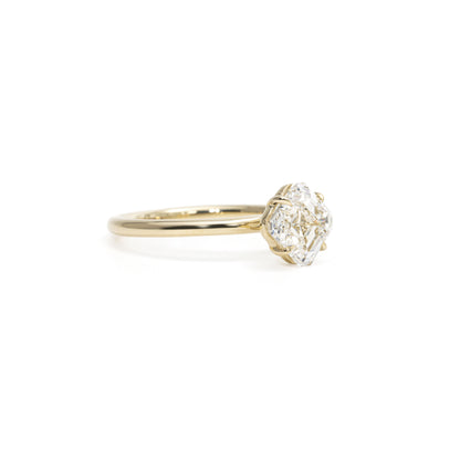 Bonni-Asscher Cut Lab Grown Diamond Ring