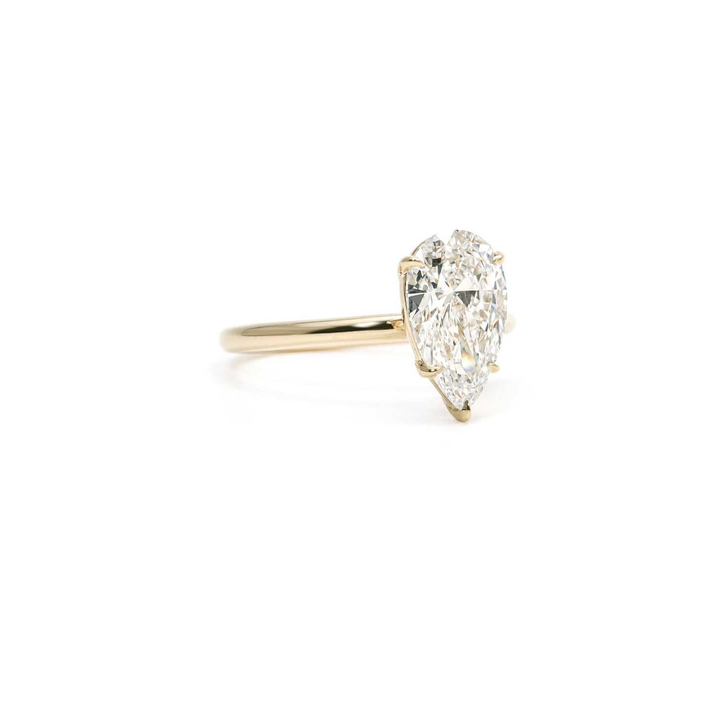 Hannah-Pear Cut Lab Grown Diamond Ring