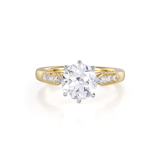 Carmine-Old European Cut Lab Grown Diamond Engagement Ring