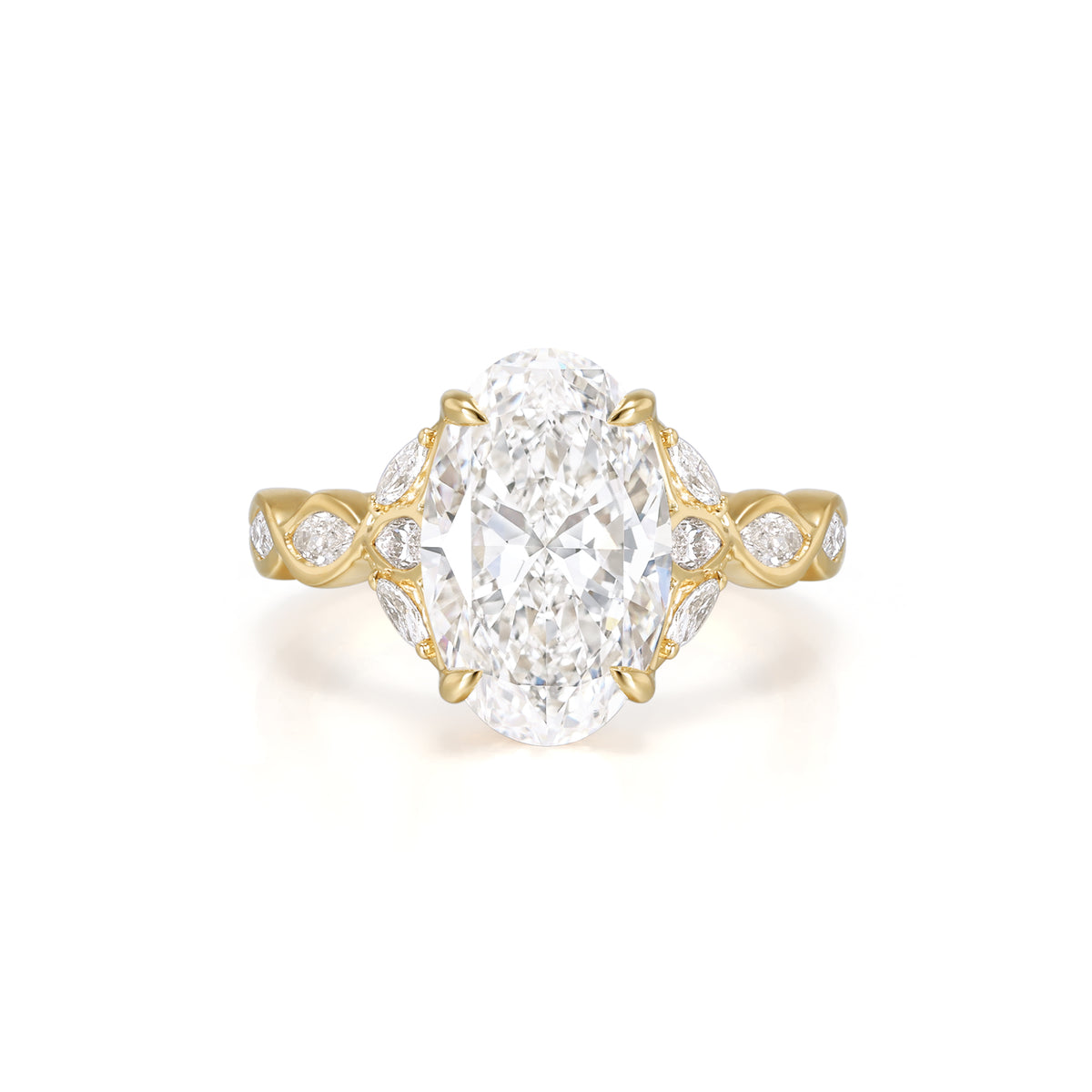 Brynn-Oval Cut Lab Grown Diamond Vine Engagement Ring