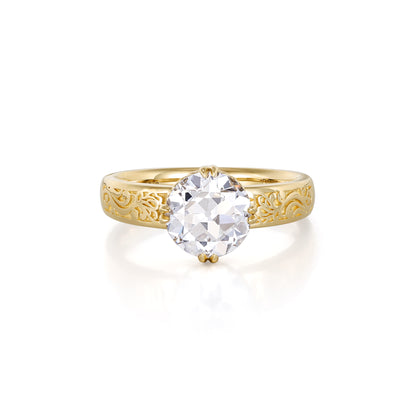 Clarion-Old European Cut Lab Grown Diamond Engagement Ring