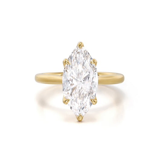 Noor-Marquise Cut Lab Grown Diamond Ring