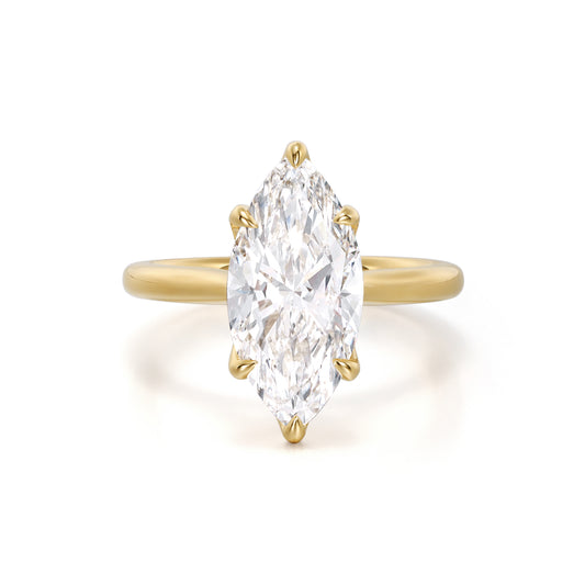 Lottie-Marquise Cut Lab Grown Diamant Pinky Ring
