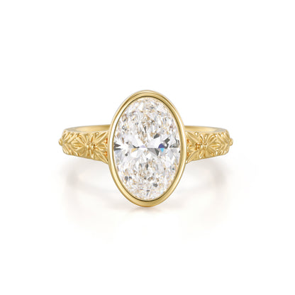 Nyla-Oval cut Lab Grown Diamond Ring