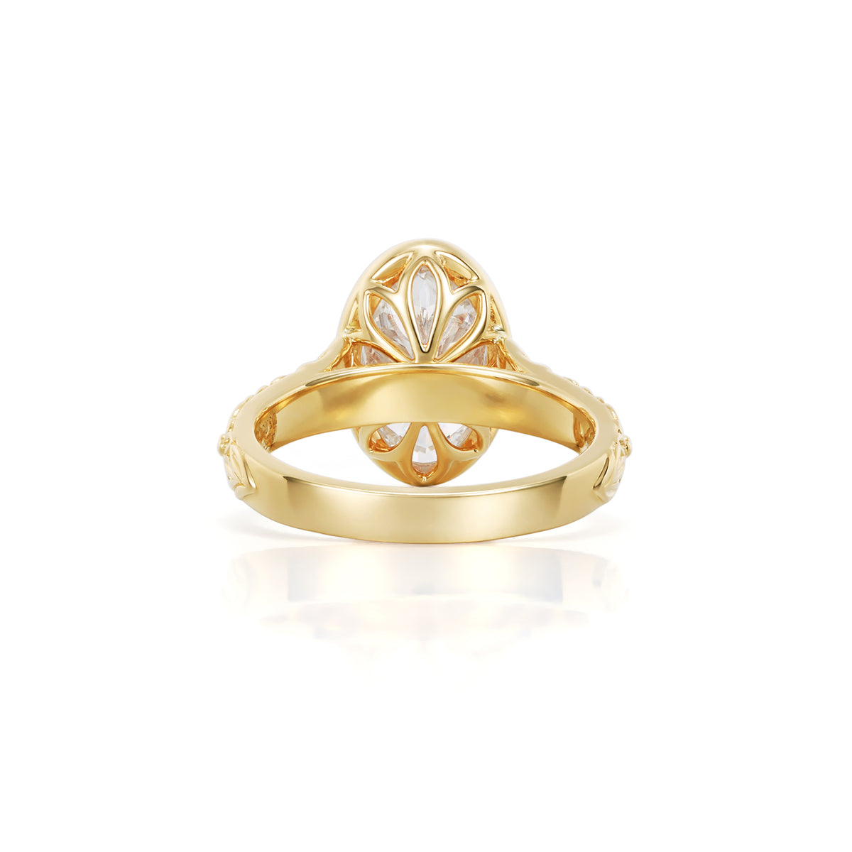 Nyla-Oval cut Lab Grown Diamond Ring