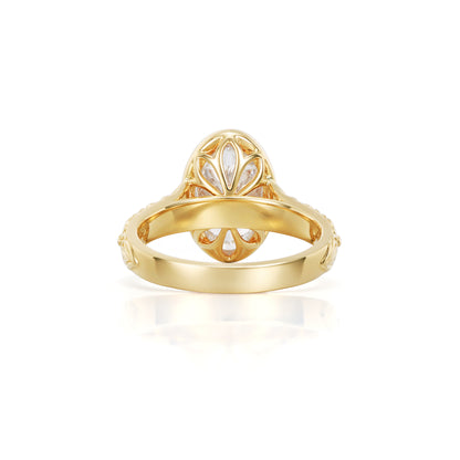 Nyla-Oval cut Lab Grown Diamond Ring
