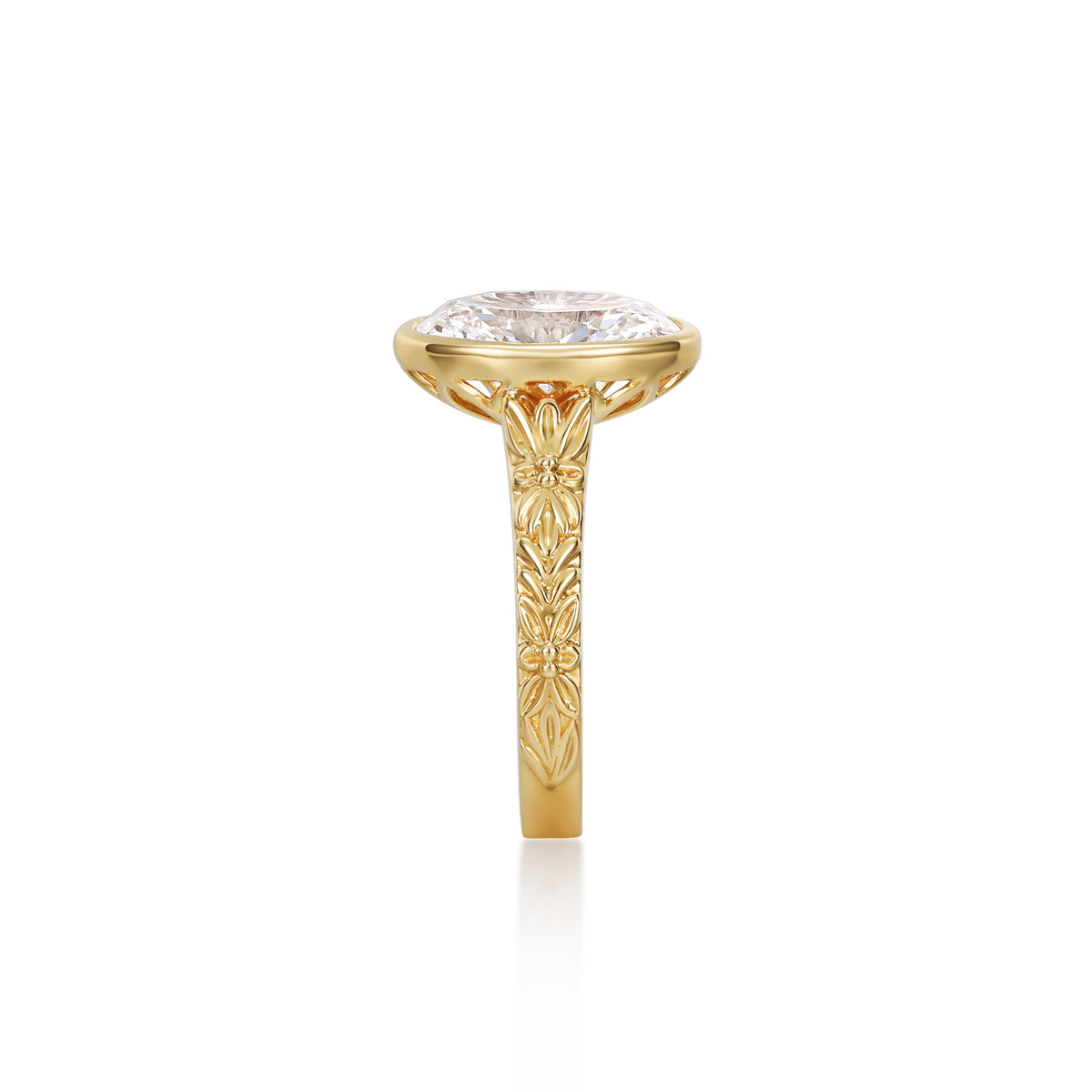 Nyla-Oval cut Lab Grown Diamond Ring