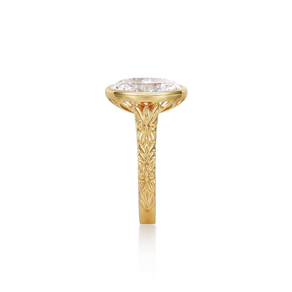 Nyla-Oval cut Lab Grown Diamond Ring