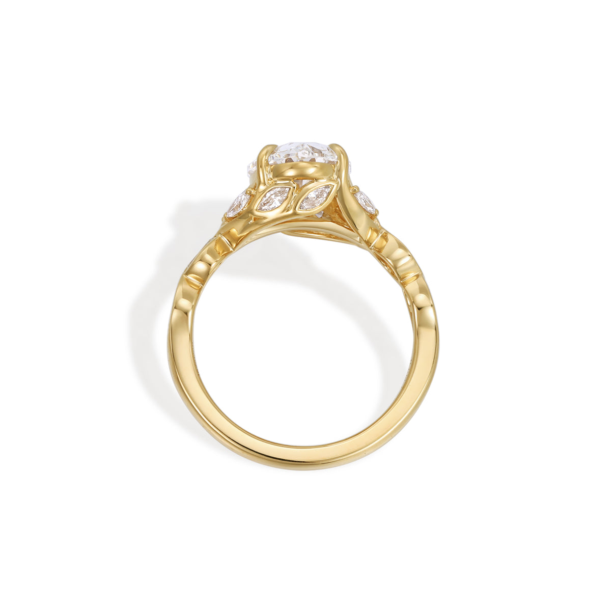 Brynn-Oval Cut Lab Grown Diamond Vine Engagement Ring