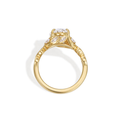 Brynn-Oval Cut Lab Grown Diamond Vine Engagement Ring