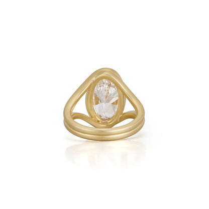 Celeste-Moval Cut Lab Grown Diamond Engagement Ring