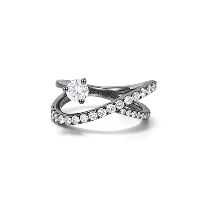 Locke-Round Cut Lab Grown Diamond Pinky Ring