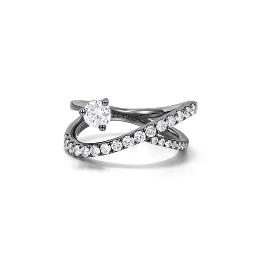 Locke-Round Cut Lab Grown Diamond Pinky Ring