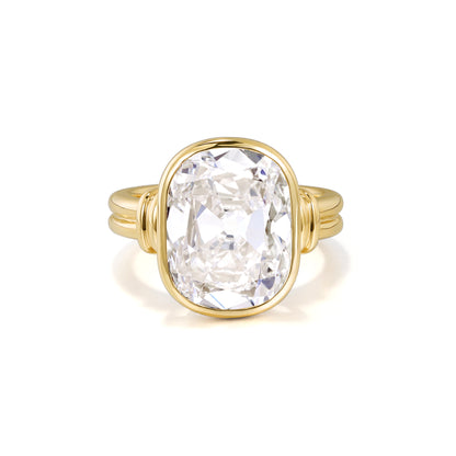 Lyra-Old Mine Cut Lab Grown Diamond Engagement Ring