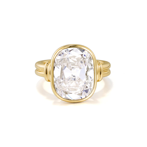 Lyra-Old Mine Cut Lab Grown Diamond Engagement Ring