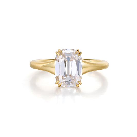 Etta-Old Mine Cushion Cut Lab Grown Diamond Ring
