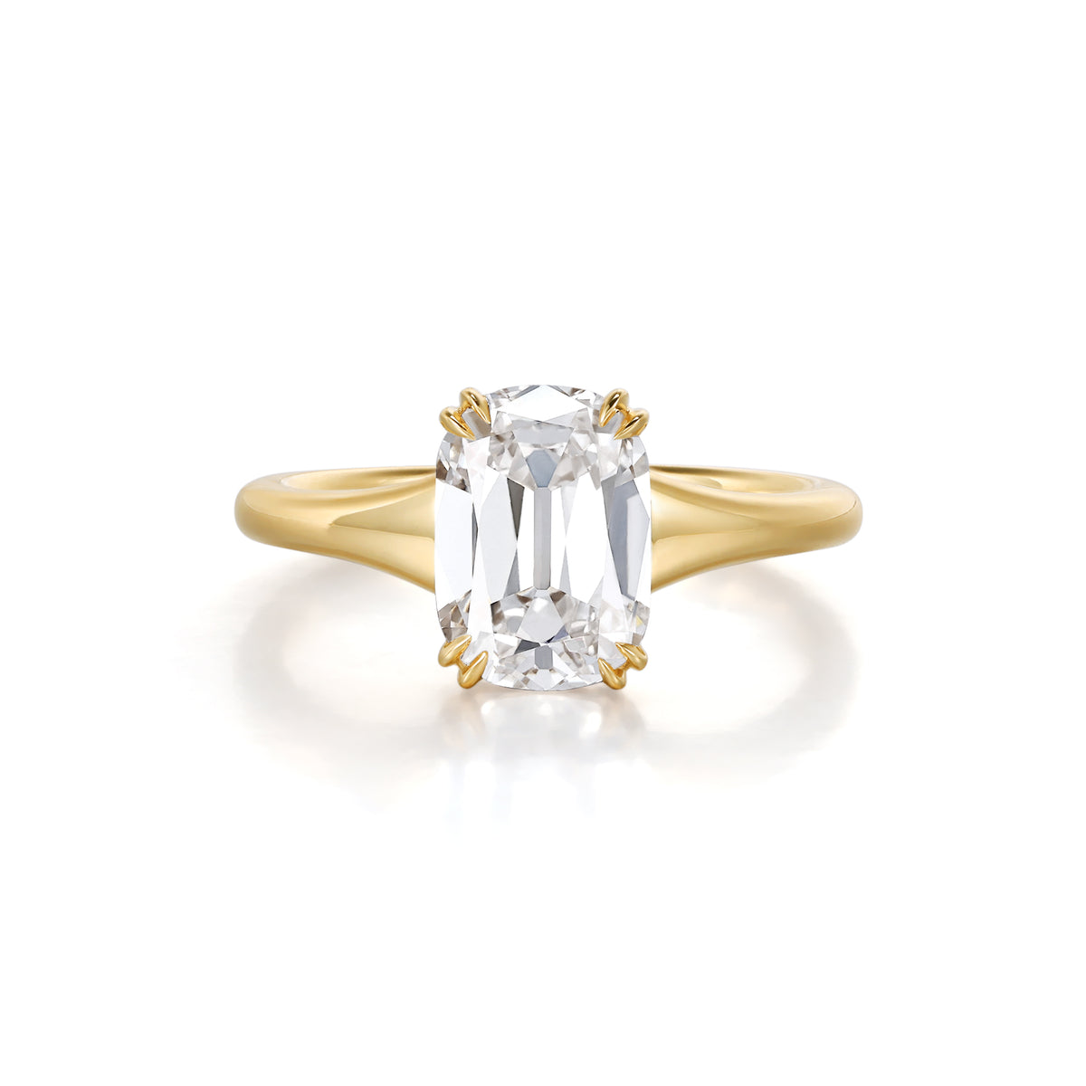 Etta-Old Mine Cushion Cut Lab Grown Diamond Ring