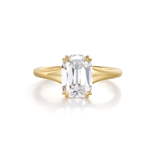 Etta-Old Mine Cushion Cut Lab Grown Diamond Ring