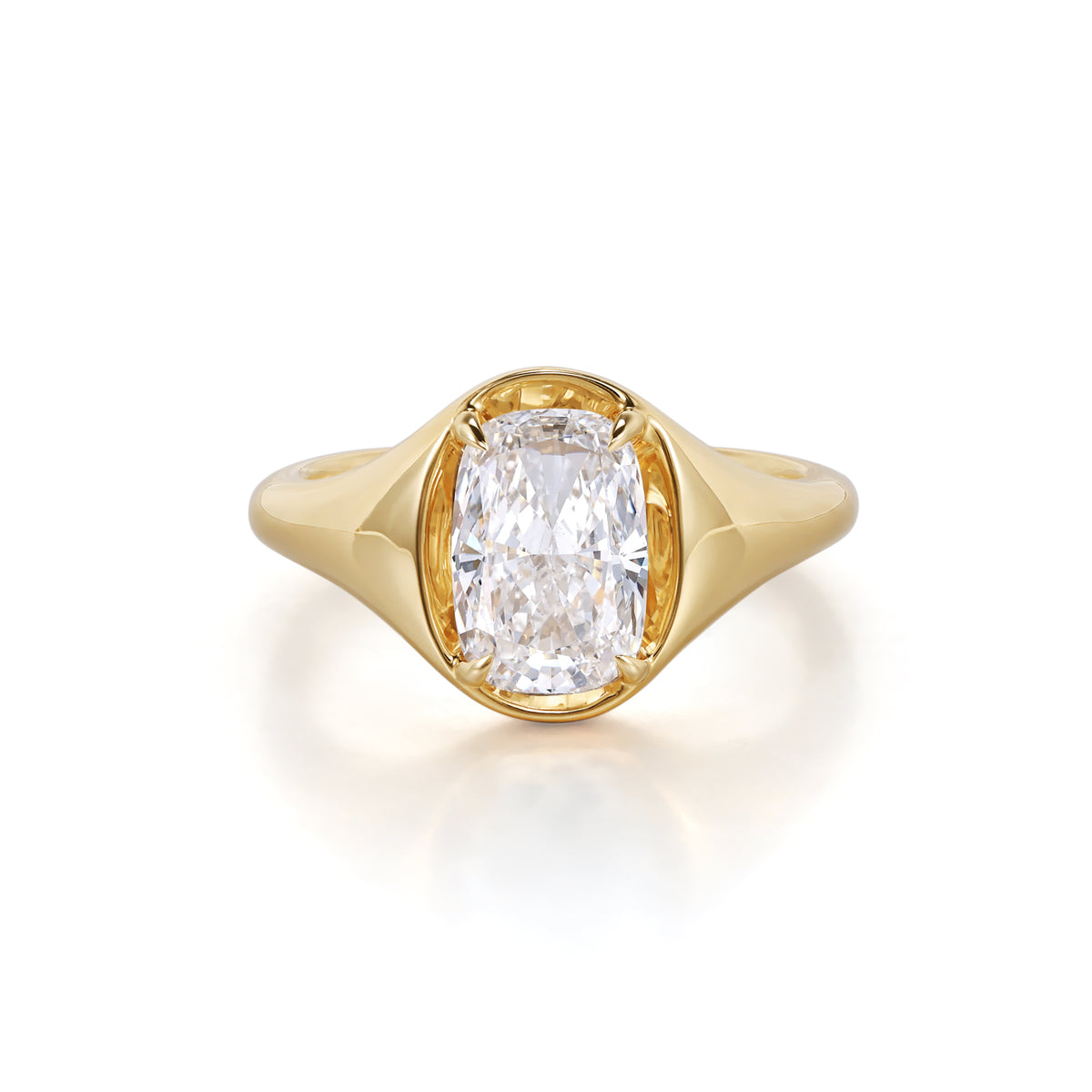 Ellie-Cushion Cut Lab Grown Diamond Ring