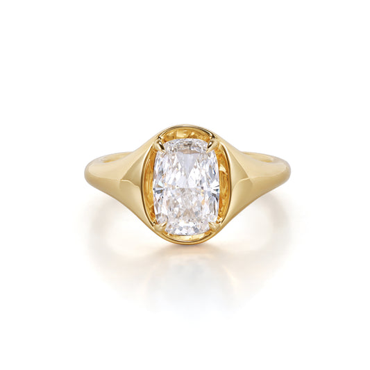 Ellie-Cushion Cut Lab Grown Diamond Ring