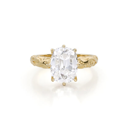 Vale-3.12ct Old Mine Cut Lab Grown Diamond Engagement Ring