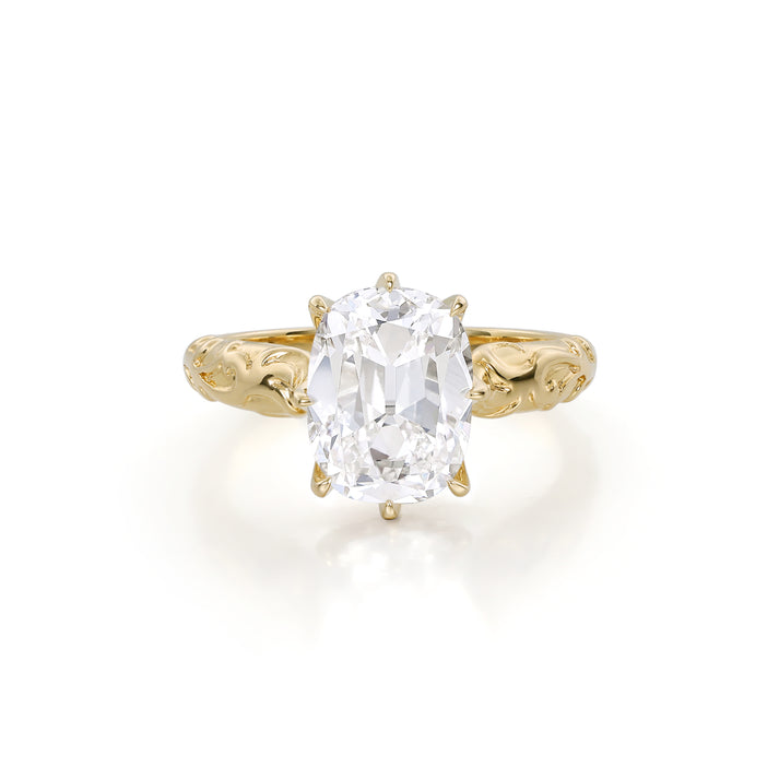 Vale-Old Mine Cut Lab Grown Diamond Engagement Ring