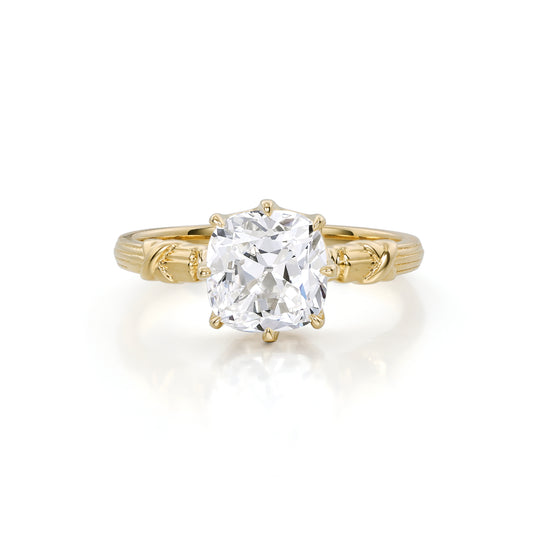 Athena-Old Mine Cut Lab Grown Diamond Engagement Ring
