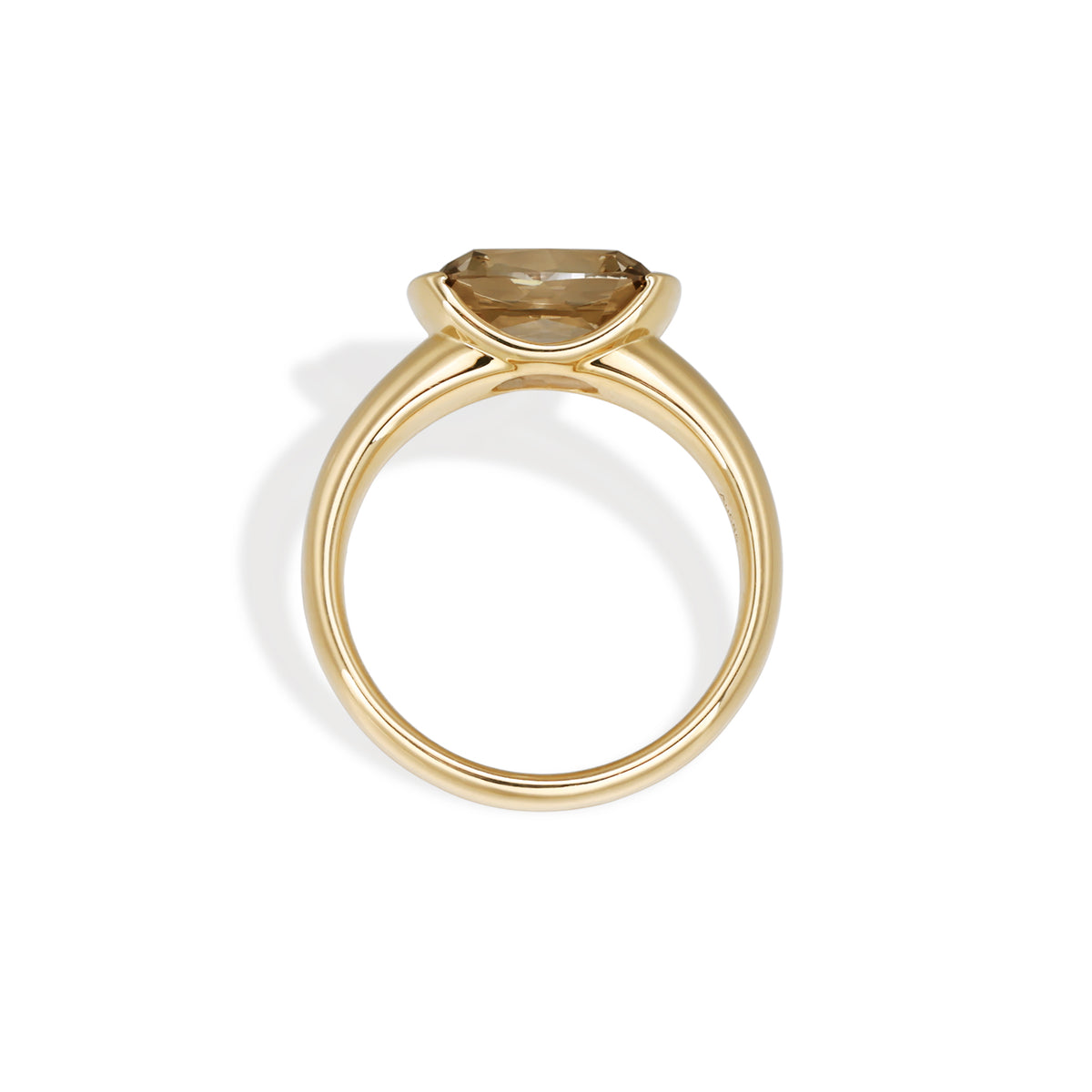 Blair-Champagne Old Mine Cushion Lab Grown Diamond Ring 2