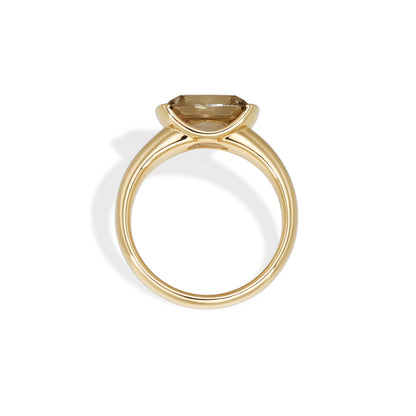 Blair-Champagne Old Mine Cushion Lab Grown Diamond Ring 2