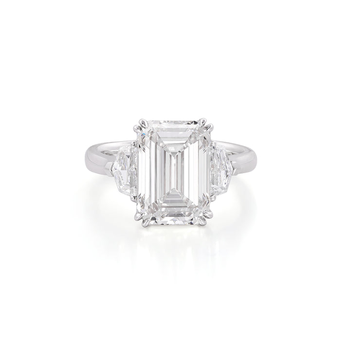 Tate-Emerald Cut Lab Grown Diamond Engagement Ring