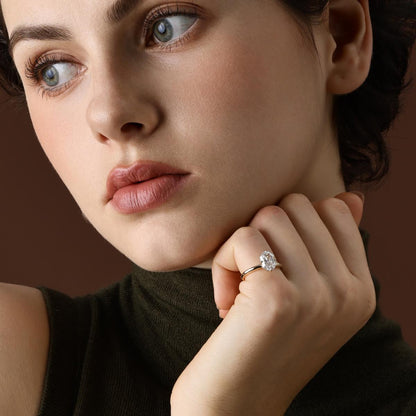 Bethany-Emerald Cut Lab Grown Diamond Ring