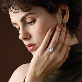 Blake Old Mine Cut Lab Grown Diamond Engagement Ring in 14K/18K Yellow Gold