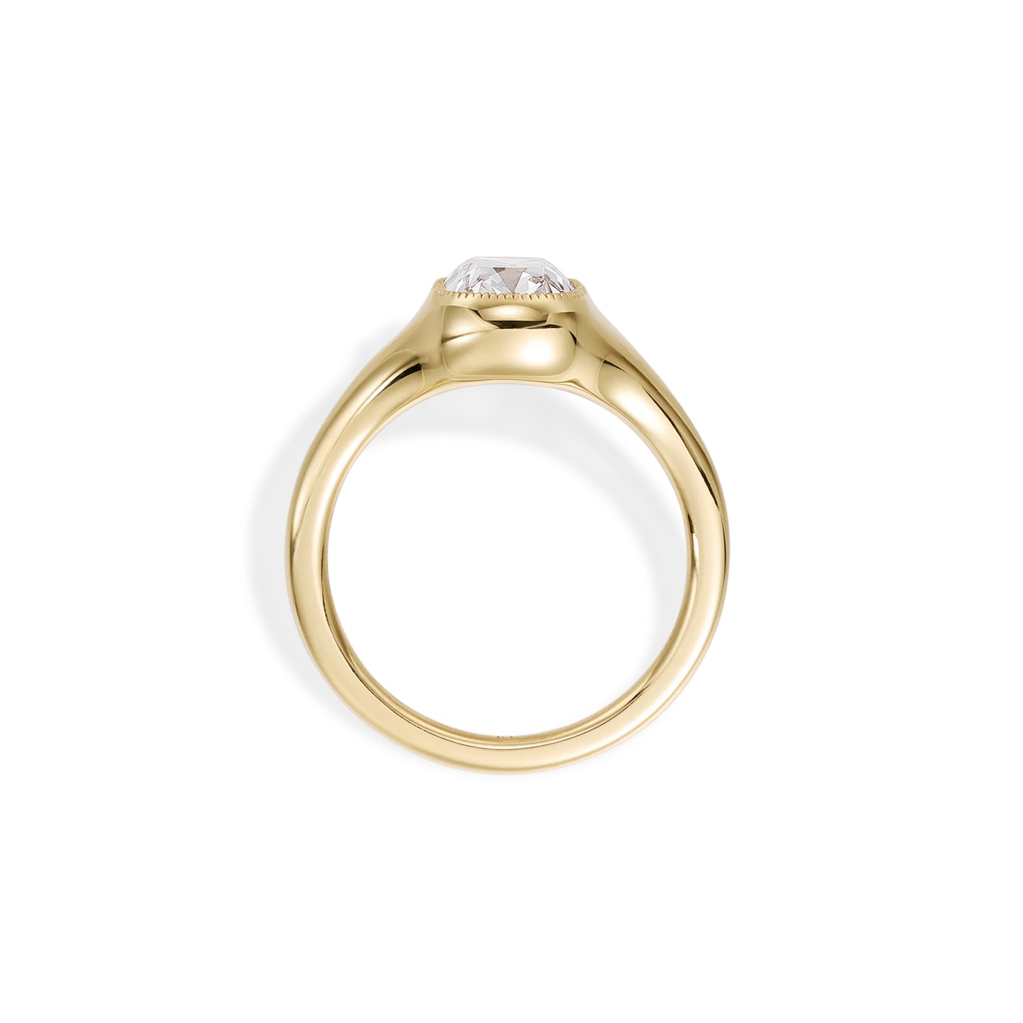 Eddy-Old Mine Cut Lab Grown Diamond Engagement Ring