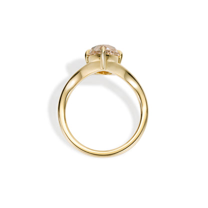 Asher-Champagne Old Mine Marquise Lab Grown Diamond Ring