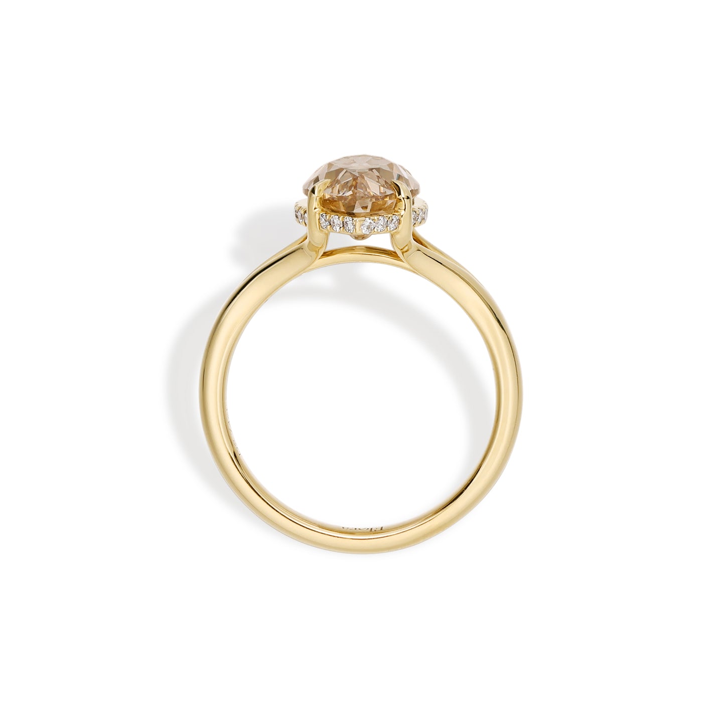 Custom deposit-Seville-Champagne Old Mine Marquise Lab Grown Diamond Ring