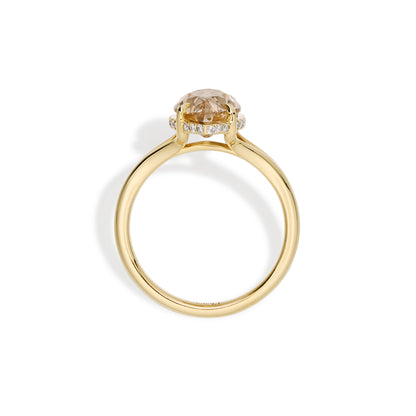 Custom deposit-Seville-Champagne Old Mine Marquise Lab Grown Diamond Ring