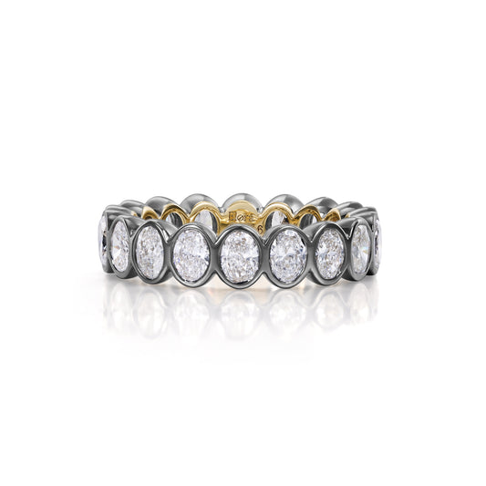 Orla-Oval Cut Diamond Eternity Band
