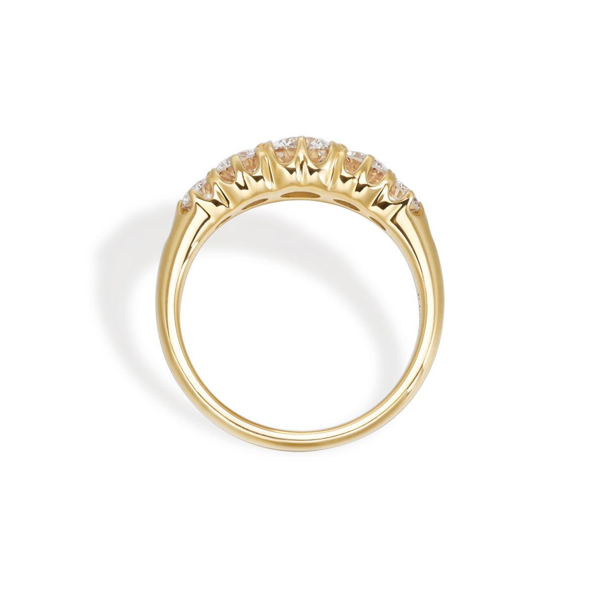 Dove-Round Lab Grown Diamond Five Stone Ring