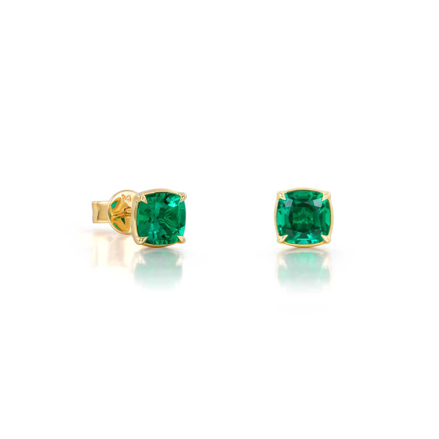 Ohrstecker mit Altschliff-Diamanten, 6 Karat