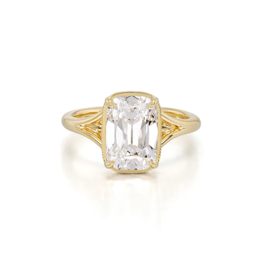 Claire-Old Mine Cut Lab Grown Diamond Engagement Ring