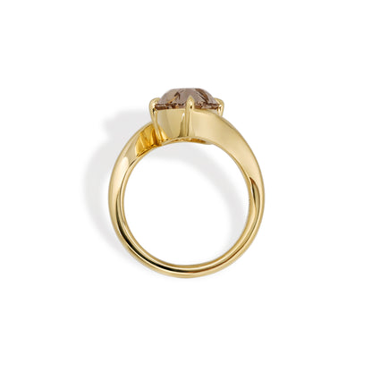 Harper-Champagne Old Mine Oval Lab Grown Diamond Ring