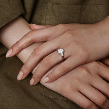 Gemma-Emerald Cut Lab Grown Diamond Ring