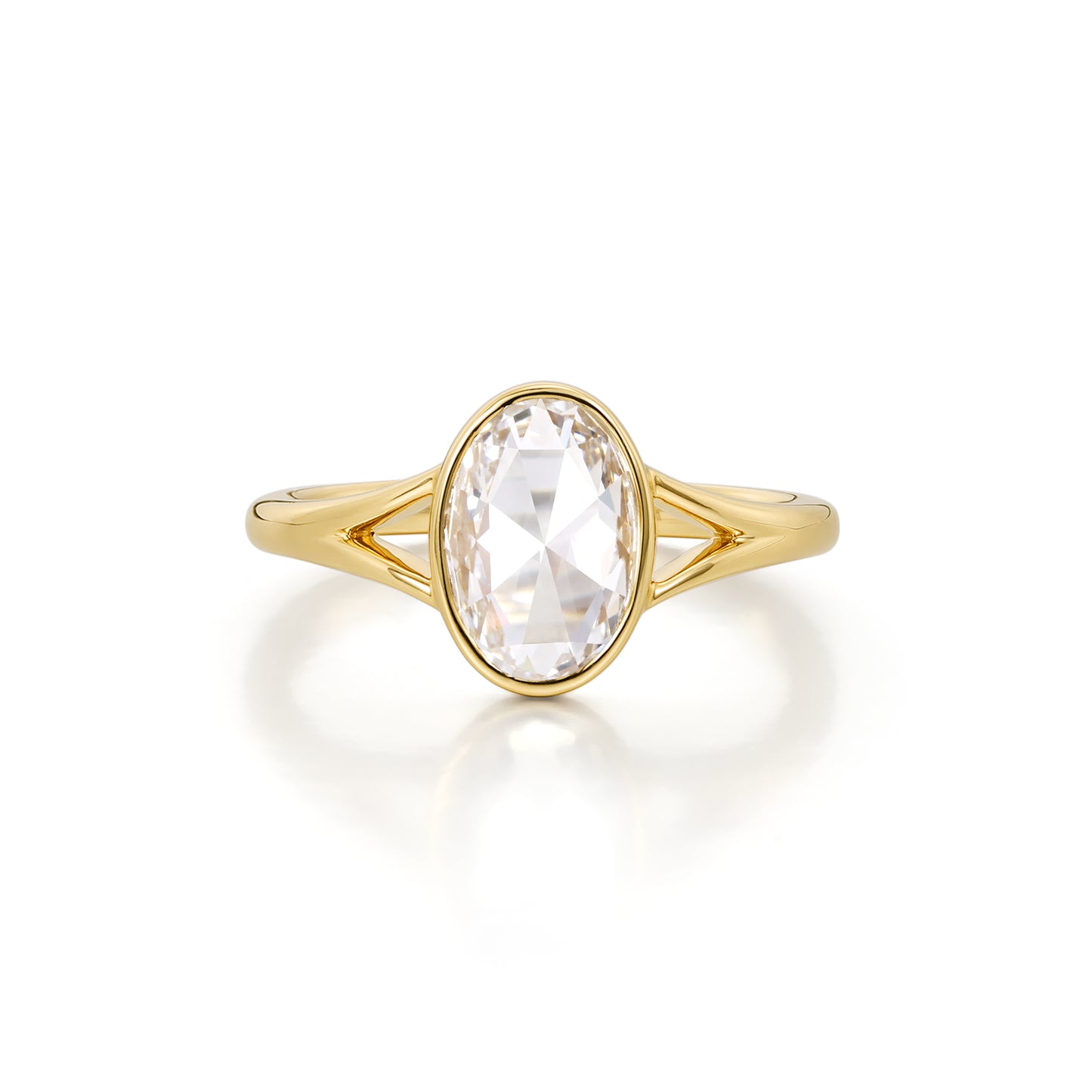Penelope-Oval Rose Cut Lab Grown Diamond Engagement Ring